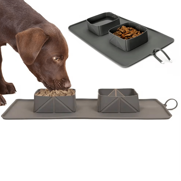 Wagsburg DuoTrail Collapsible Travel Bowl