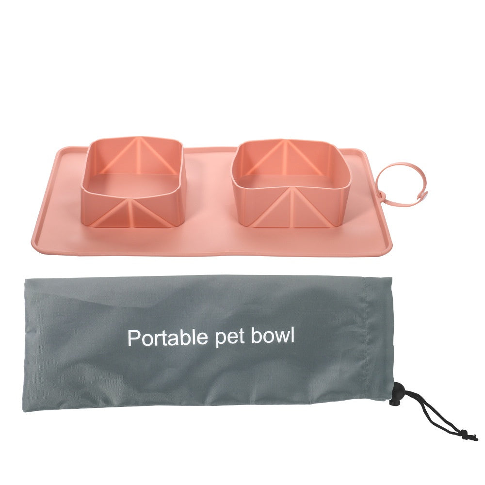 Wagsburg DuoTrail Collapsible Travel Bowl