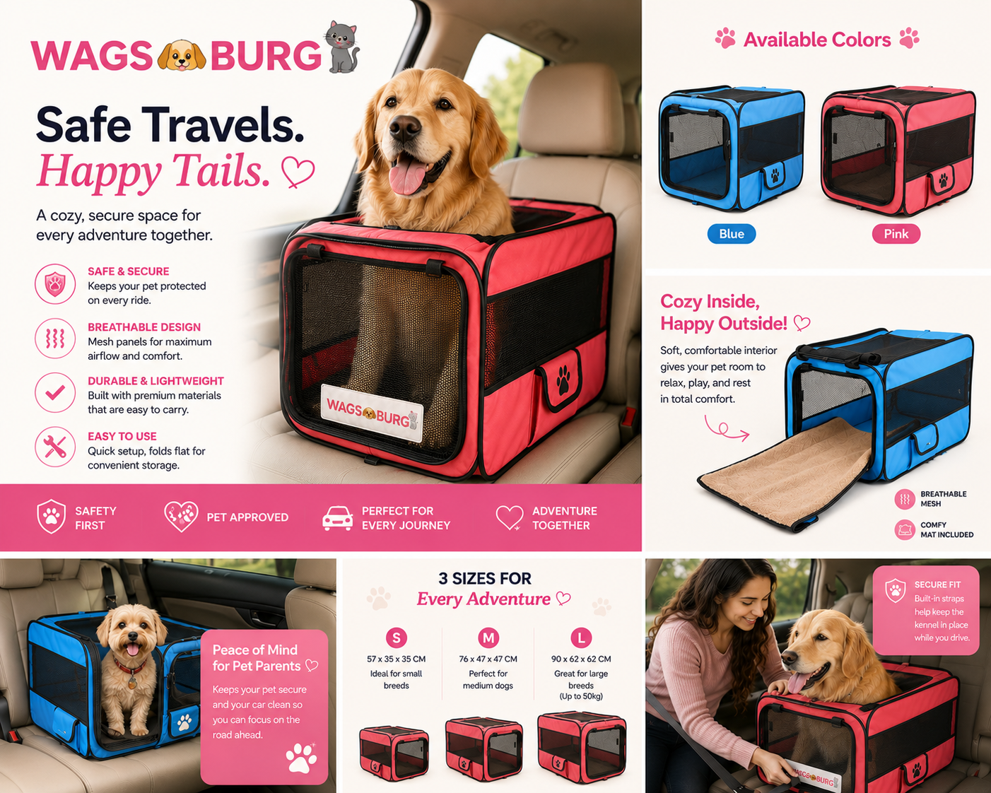 Wagsburg Adventure Travel Kennel