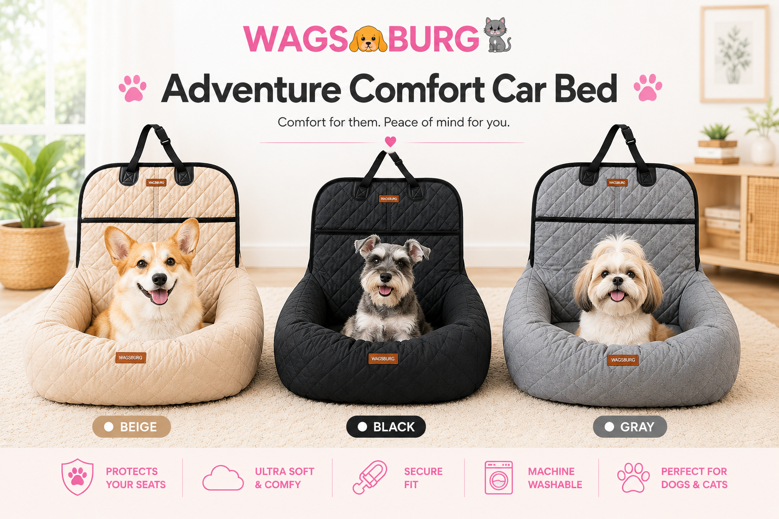 Wagsburg Adventure Comfort Car Bed