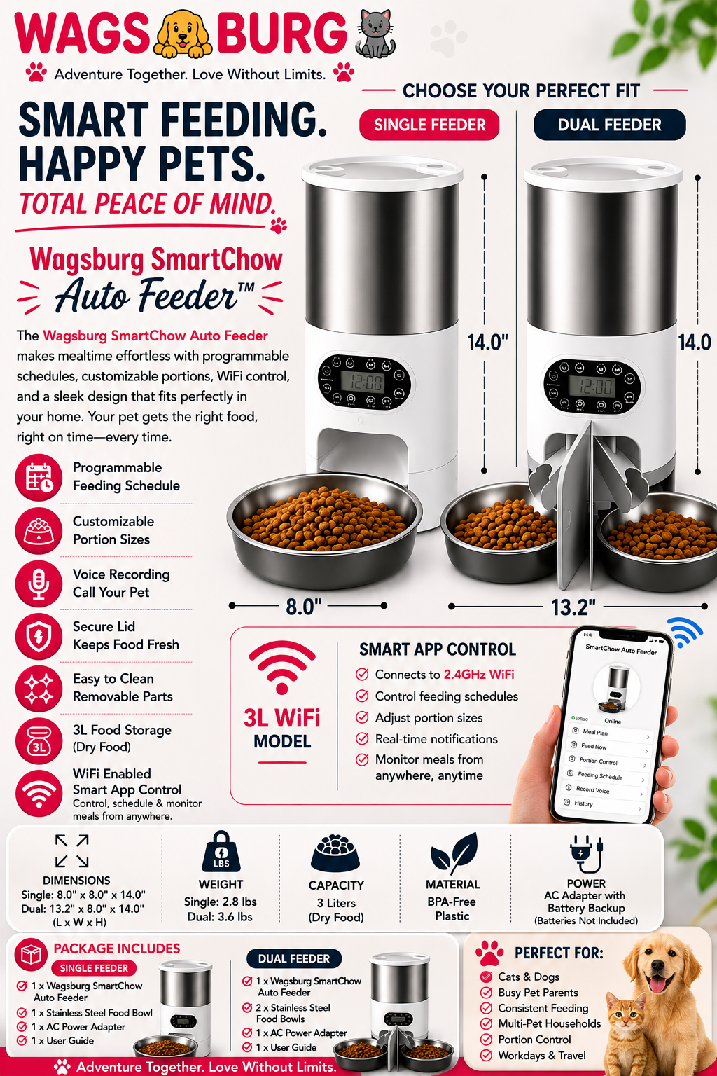 Wagsburg SmartChow Auto Feeder
