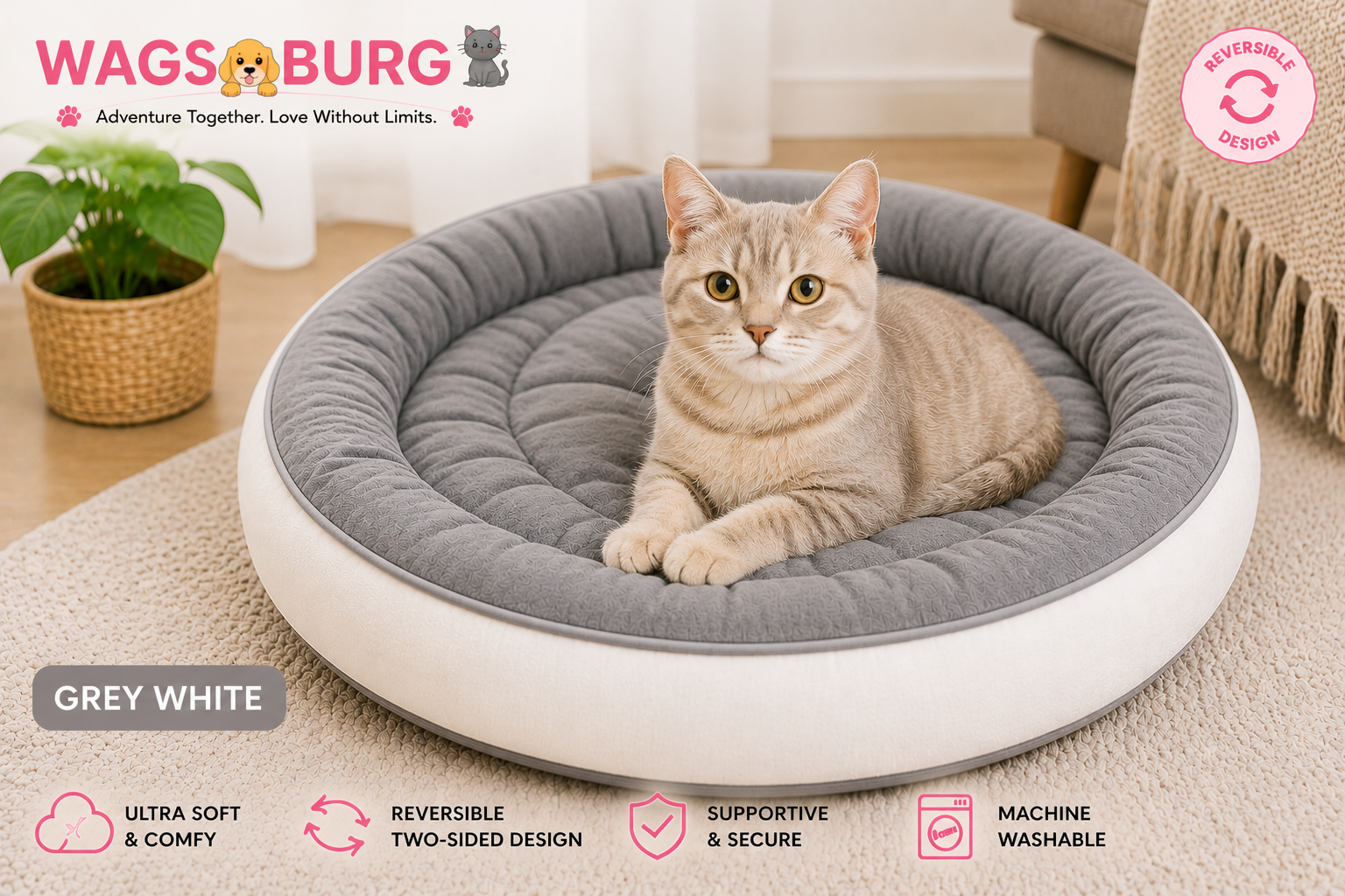 Wagsburg Cozy Comfort Pet Nest