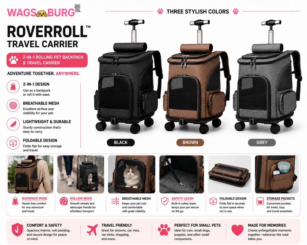 Wagsburg RoverRoll Travel Carrier