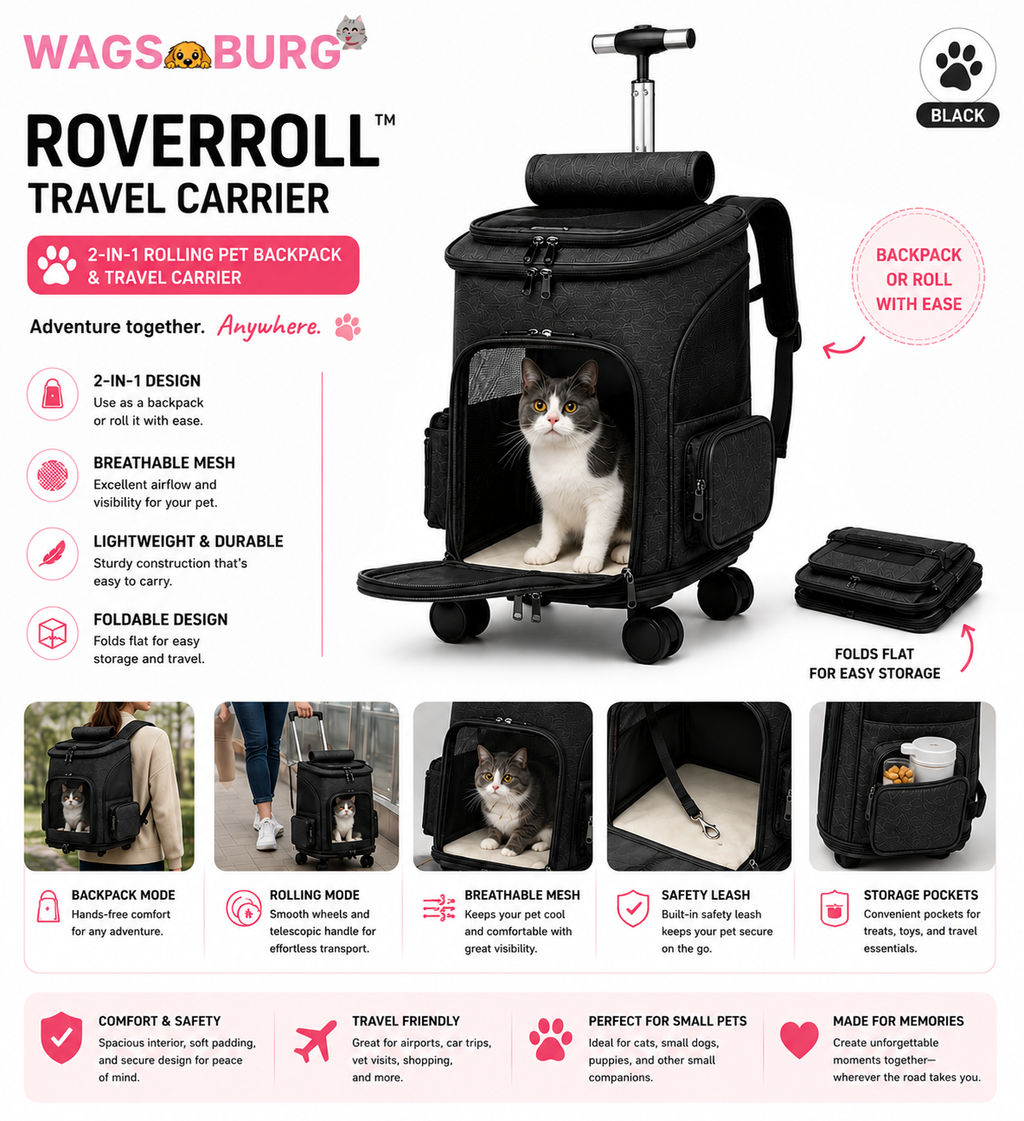 Wagsburg RoverRoll Travel Carrier
