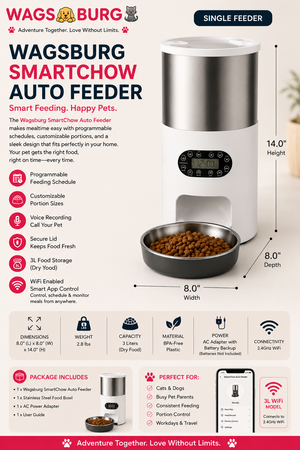 Wagsburg SmartChow Auto Feeder