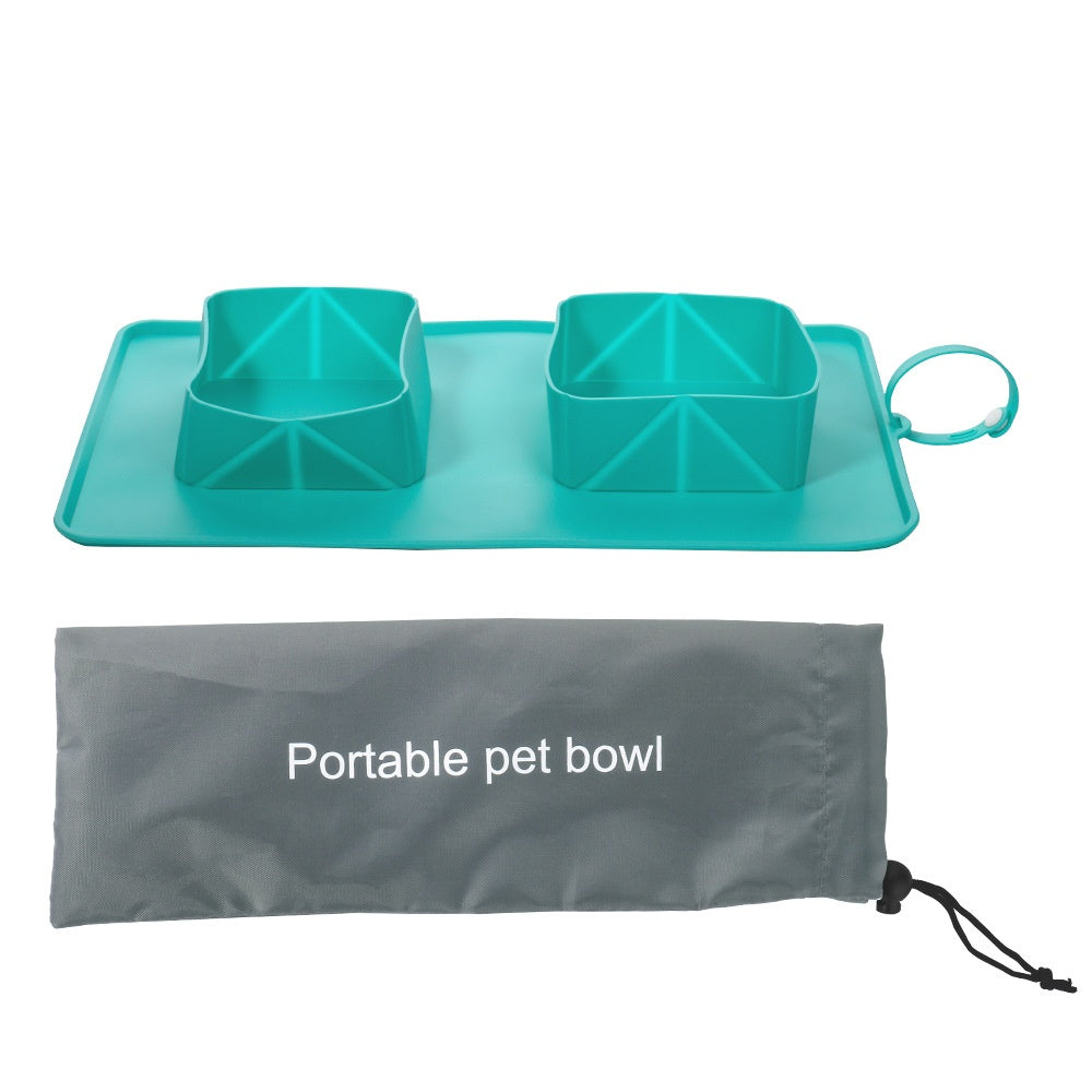 Wagsburg DuoTrail Collapsible Travel Bowl