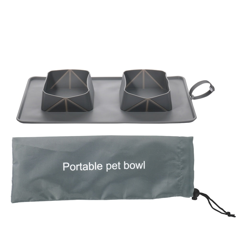 Wagsburg DuoTrail Collapsible Travel Bowl