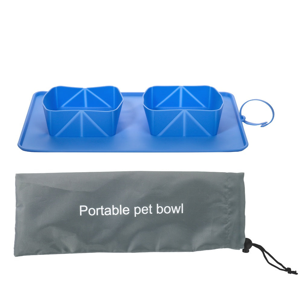 Wagsburg DuoTrail Collapsible Travel Bowl