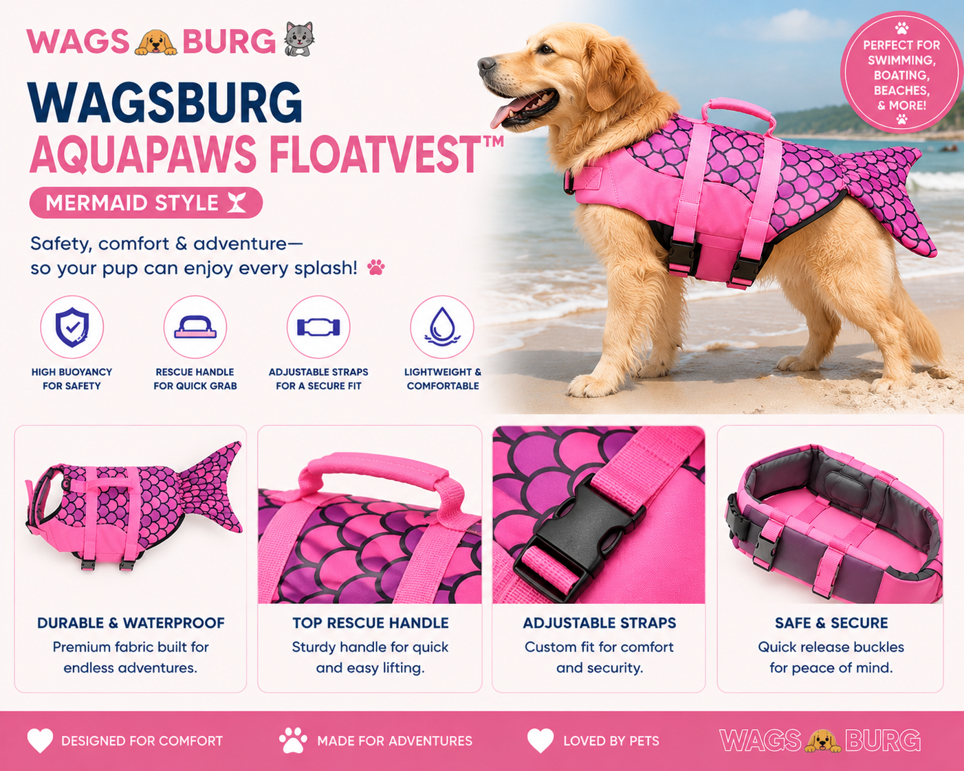 Wagsburg AquaPaws FloatVest