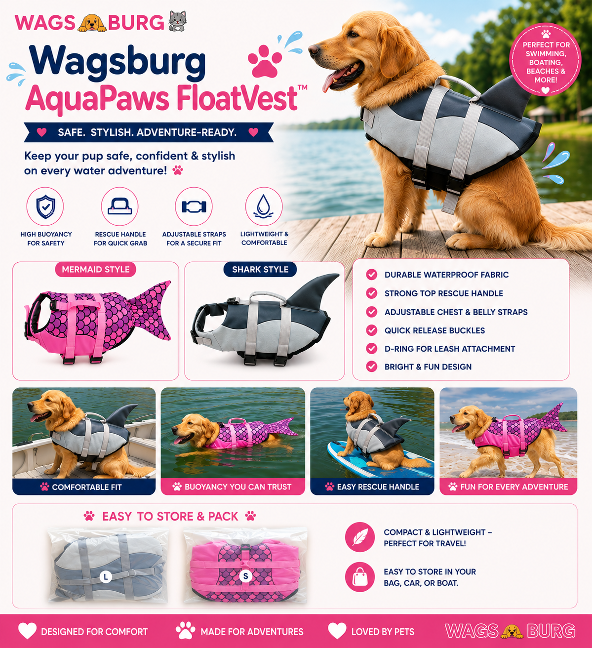 Wagsburg AquaPaws FloatVest